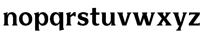 BiancoSerif Bold Font LOWERCASE