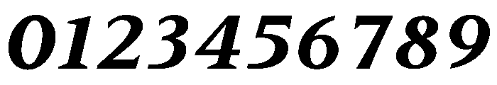 BiancoSerif ExtraBoldItalic Font OTHER CHARS