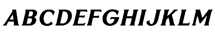 BiancoSerif ExtraBoldItalic Font UPPERCASE