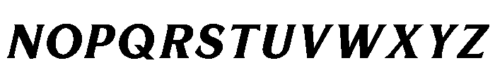 BiancoSerif ExtraBoldItalic Font UPPERCASE