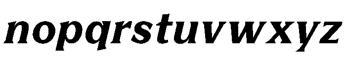 BiancoSerif ExtraBoldItalic Font LOWERCASE