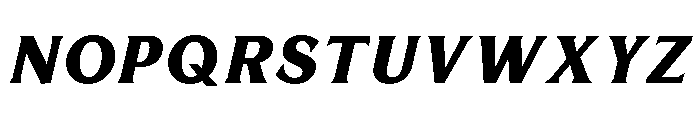 BiancoSerif HeavyItalic Font UPPERCASE