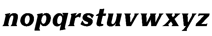 BiancoSerif HeavyItalic Font LOWERCASE
