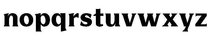 BiancoSerif Heavy Font LOWERCASE