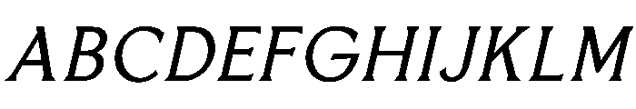 BiancoSerif Italic Font UPPERCASE