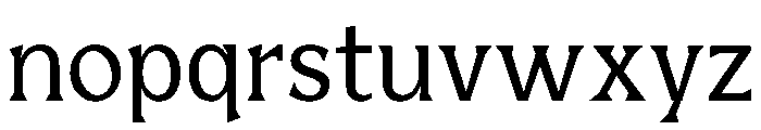 BiancoSerif Regular Font LOWERCASE