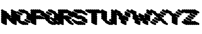 Bianzhidai Brush Font UPPERCASE