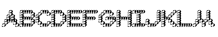 Bianzhidai Bubble Font UPPERCASE