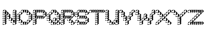 Bianzhidai Bubble Font UPPERCASE