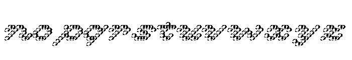 Bianzhidai Bubble Font LOWERCASE