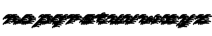 Bianzhidai Messier Font LOWERCASE