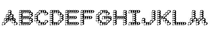 Bianzhidai NoBG Bubble Font UPPERCASE