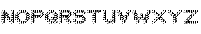 Bianzhidai NoBG Bubble Font UPPERCASE