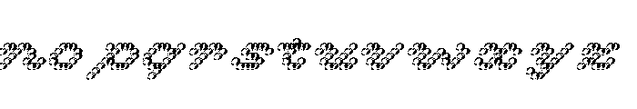 Bianzhidai NoBG Bubble Font LOWERCASE