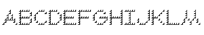 Bianzhidai NoBG Cube Font UPPERCASE