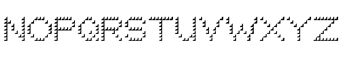 Bianzhidai NoBG Cube Font UPPERCASE