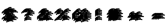 Bianzhidai NoBG Messier Font OTHER CHARS