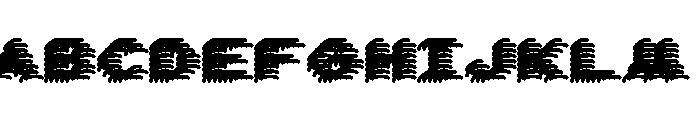 Bianzhidai NoBG Messier Font UPPERCASE