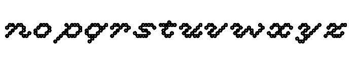 Bianzhidai NoBG Ring Font LOWERCASE