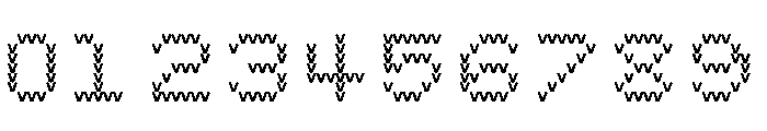 Bianzhidai Stitches Font OTHER CHARS