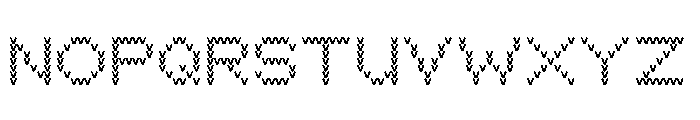 Bianzhidai Stitches Font UPPERCASE