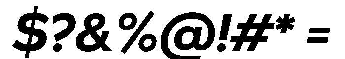 Bill Corporate Extra Bold Italic Font OTHER CHARS