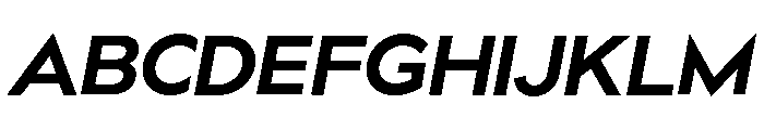 Bill Corporate Extra Bold Italic Font UPPERCASE