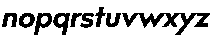Bill Corporate Extra Bold Italic Font LOWERCASE