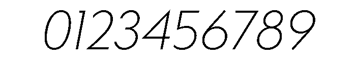 Bill Corporate Extra Light Italic Font OTHER CHARS