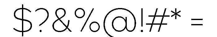 Bill Corporate Extra Light Font OTHER CHARS