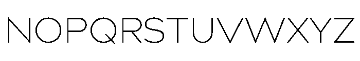 Bill Corporate Extra Light Font UPPERCASE