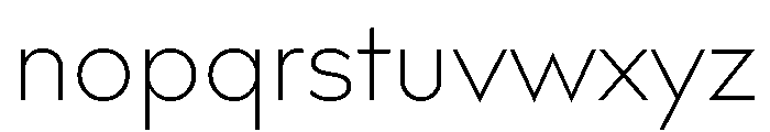 Bill Corporate Extra Light Font LOWERCASE