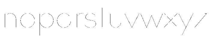 Bill Corporate Hairline 6 Font LOWERCASE