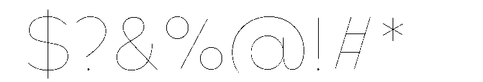 Bill Corporate Hairline 8 Font OTHER CHARS