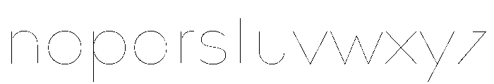 Bill Corporate Hairline 8 Font LOWERCASE