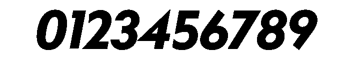 Bill Corporate Heavy Italic Font OTHER CHARS