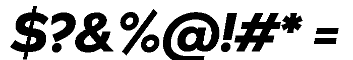 Bill Corporate Heavy Italic Font OTHER CHARS