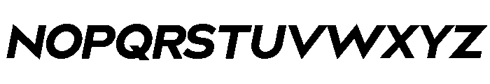 Bill Corporate Heavy Italic Font UPPERCASE