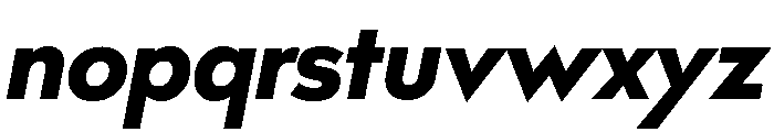 Bill Corporate Heavy Italic Font LOWERCASE