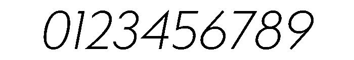 Bill Corporate Light Italic Font OTHER CHARS