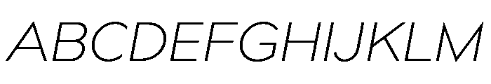 Bill Corporate Light Italic Font UPPERCASE