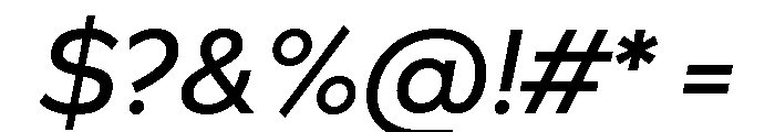Bill Corporate Medium Italic Font OTHER CHARS