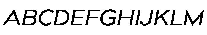 Bill Corporate Medium Italic Font UPPERCASE
