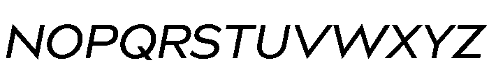 Bill Corporate Medium Italic Font UPPERCASE