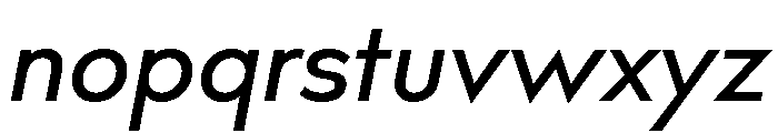 Bill Corporate Medium Italic Font LOWERCASE