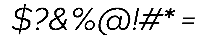Bill Corporate Regular Italic Font OTHER CHARS
