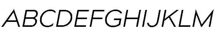 Bill Corporate Regular Italic Font UPPERCASE