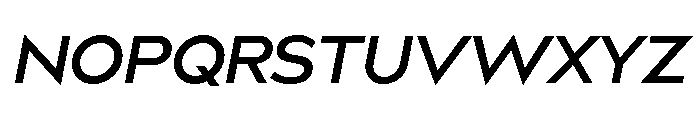 Bill Corporate Semi Bold Italic Font UPPERCASE