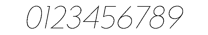Bill Corporate Thin Italic Font OTHER CHARS