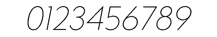 Bill Corporate Ultra Light Italic Font OTHER CHARS